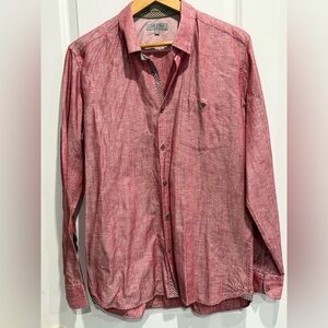 Ted Baker Red Casual Button Down Shirt